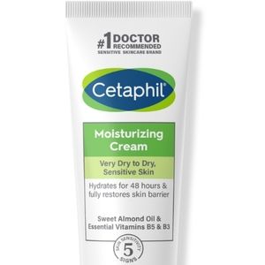 DELUXE CETAPHIL MOISTURIZING CREAM FOR DRY TO VERY DRY SENSITIVE SKIN.